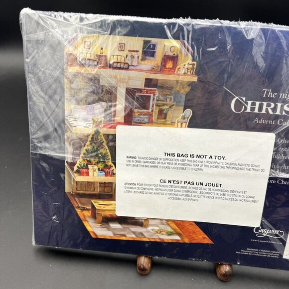 The Night Before Christmas Pop Up Advent Calendar Book Katy Jackson Caspari Rare - Picture 5 of 8